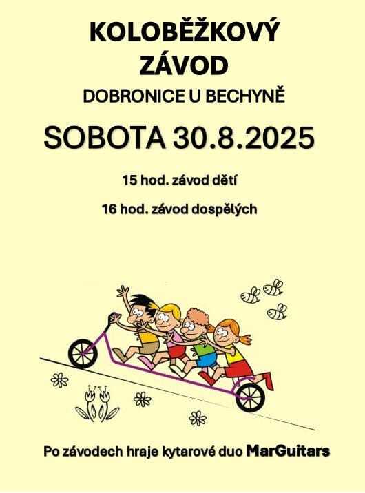 Pozvánka - koloběžky v Dobronicích