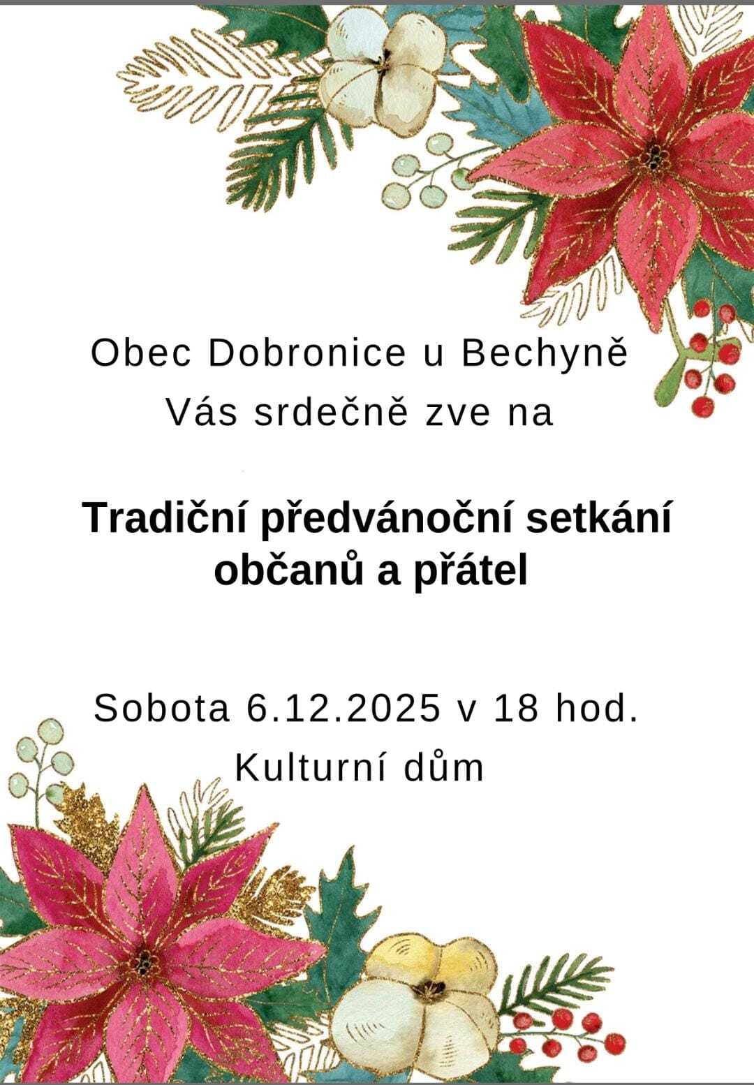 Předvánoční setkání občanů