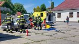 Ukázka zásahu IZS u nehody - vyproštění a záchrana  osob