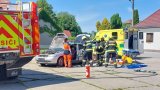 Ukázka zásahu IZS u nehody - vyproštění a záchrana osob