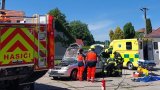 Ukázka zásahu IZS u nehody - vyproštění a záchrana osob