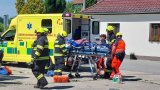 Ukázka zásahu IZS u nehody - vyproštění a záchrana osob