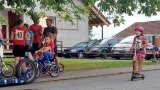 Dobronice koloběžky - starší děti dojezd
